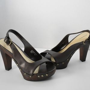 Wooden heels (not real wood)